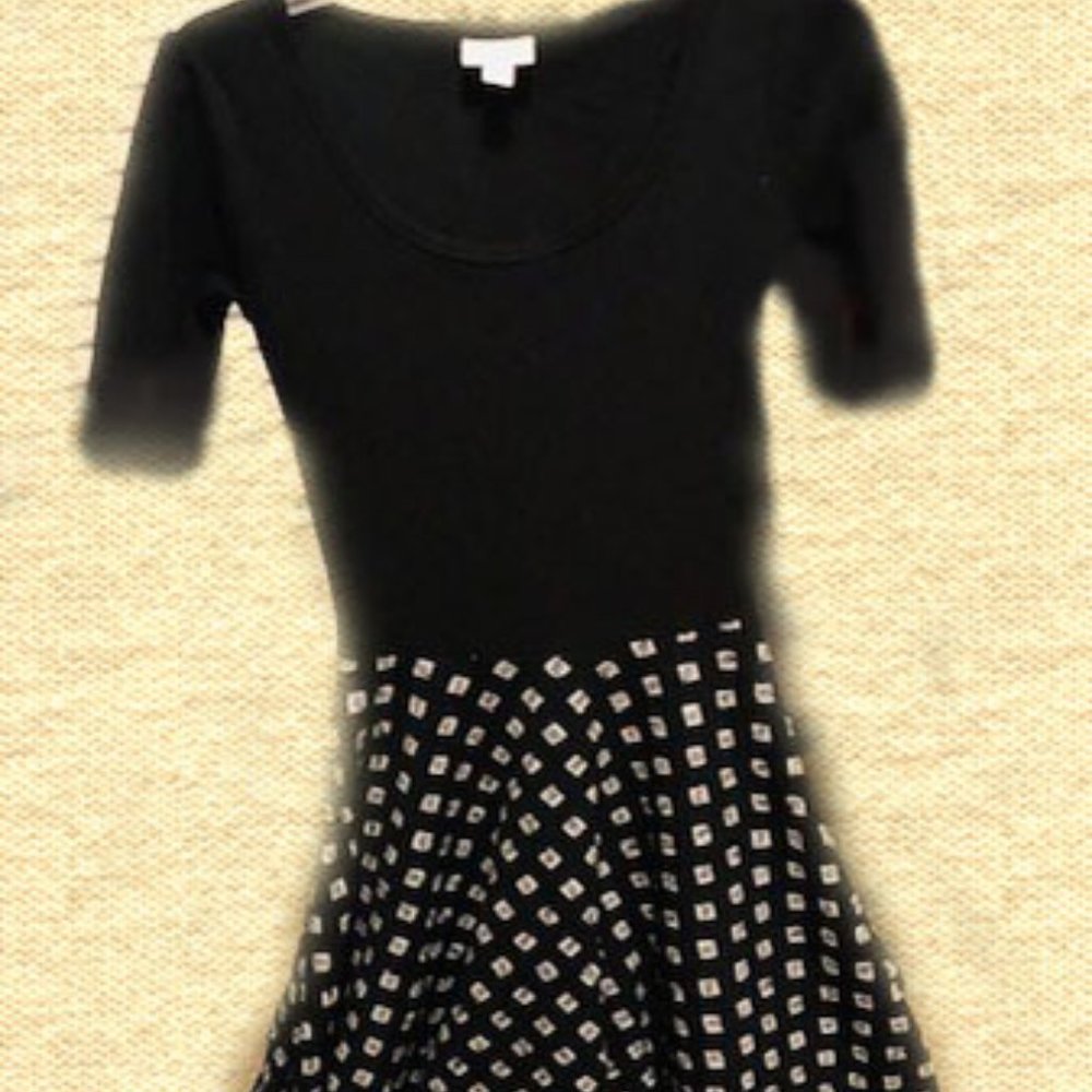 XXS black and white Dress